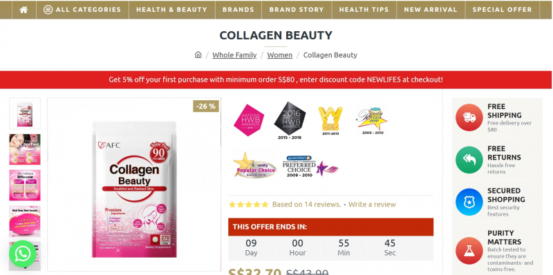 top 10 best collagen brands in singapore