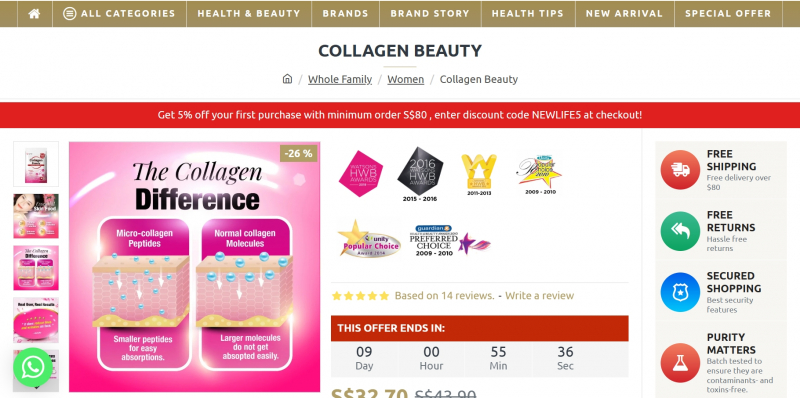 top 10 best collagen brands in singapore